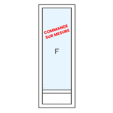 Fenêtre fixe avec sous bassement - sur mesure
