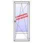 Porte fenêtre 1 vantail Aluminium avec sous bassement - sur mesure