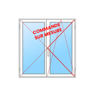 Fenêtre PVC 2 vantaux - sur mesure