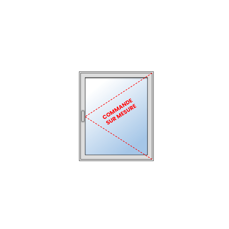 Fenêtre Aluminium 1 vantail - sur mesure