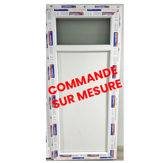 Porte 1/3 vitrée PVC - sur mesure