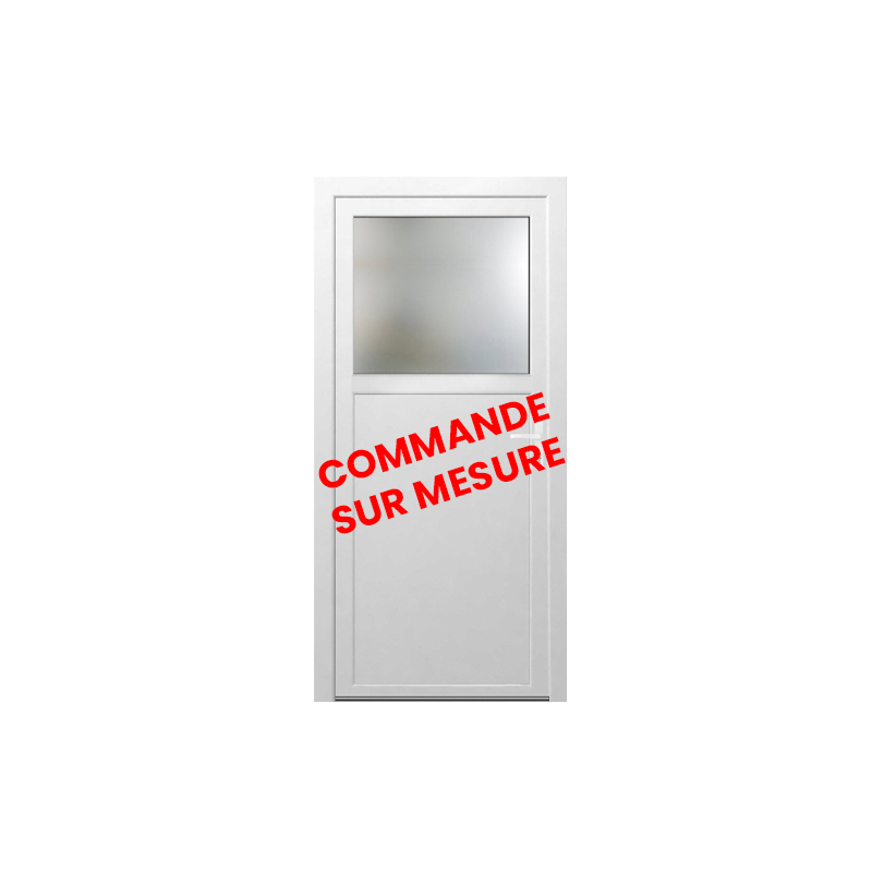 Porte 1/3 vitrée PVC - sur mesure