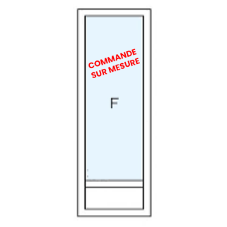 Fenêtre fixe avec sous bassement - sur mesure