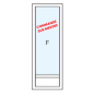 Porte fenêtre PVC fixe avec sous bassement - sur mesure